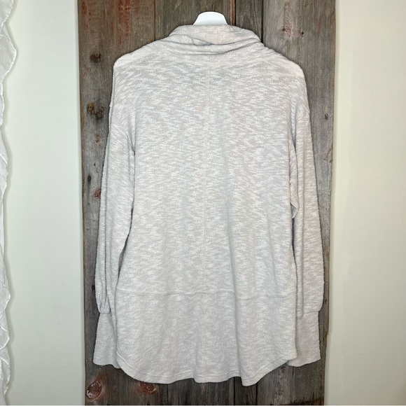 Prana Frieda Slub Knit Funnel Neck Pullover Tunic Sweater Oatmeal Medium - Picture 8 of 15
